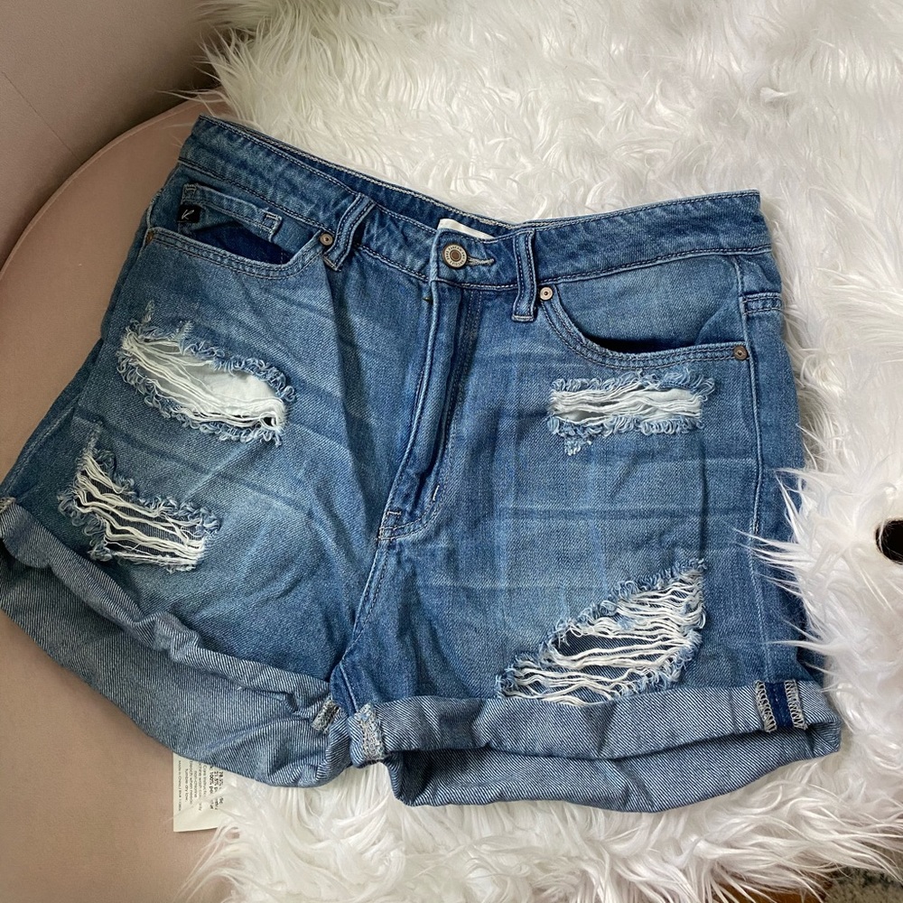 Unworn Kancan Distressed Denim Shorts